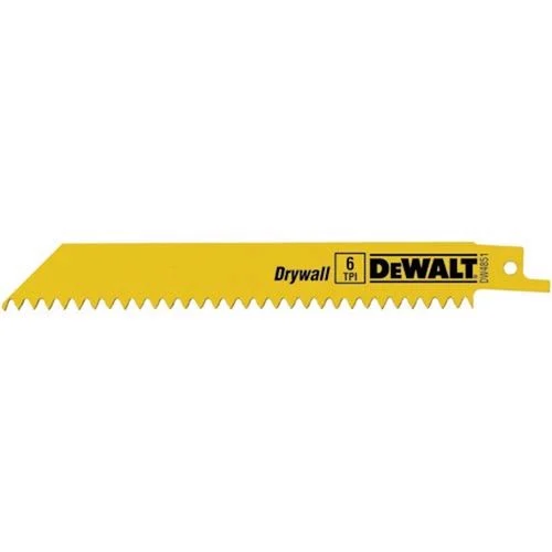 DeWalt 6" 6 TPI Taper Back Reciprocating Bi-Metal Blade (5 pack)
