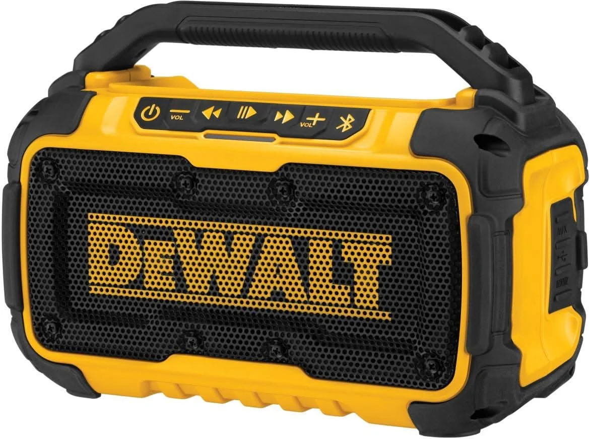 DeWalt DCR010 Corded/12V/20V Max Jobsite Bluetooth Speaker