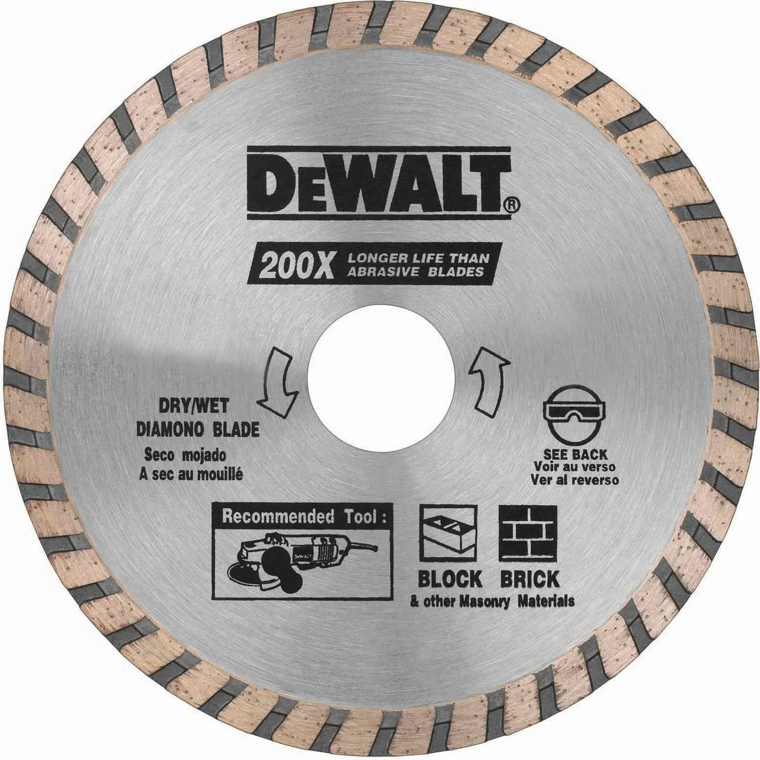 DeWalt DW4725 4-1/2 in. High Performance Diamond Masonry Blade