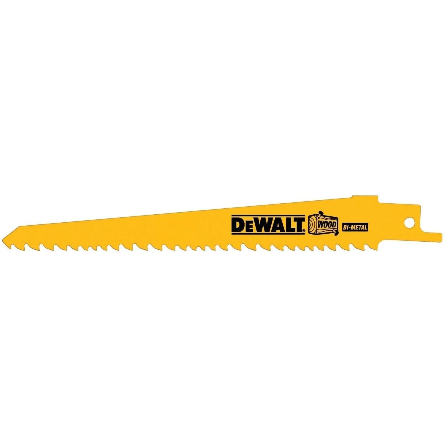 DeWalt DW4847-2 6" 5/8TPI Taper Back Bi-Metal Reciprocating Saw Blade