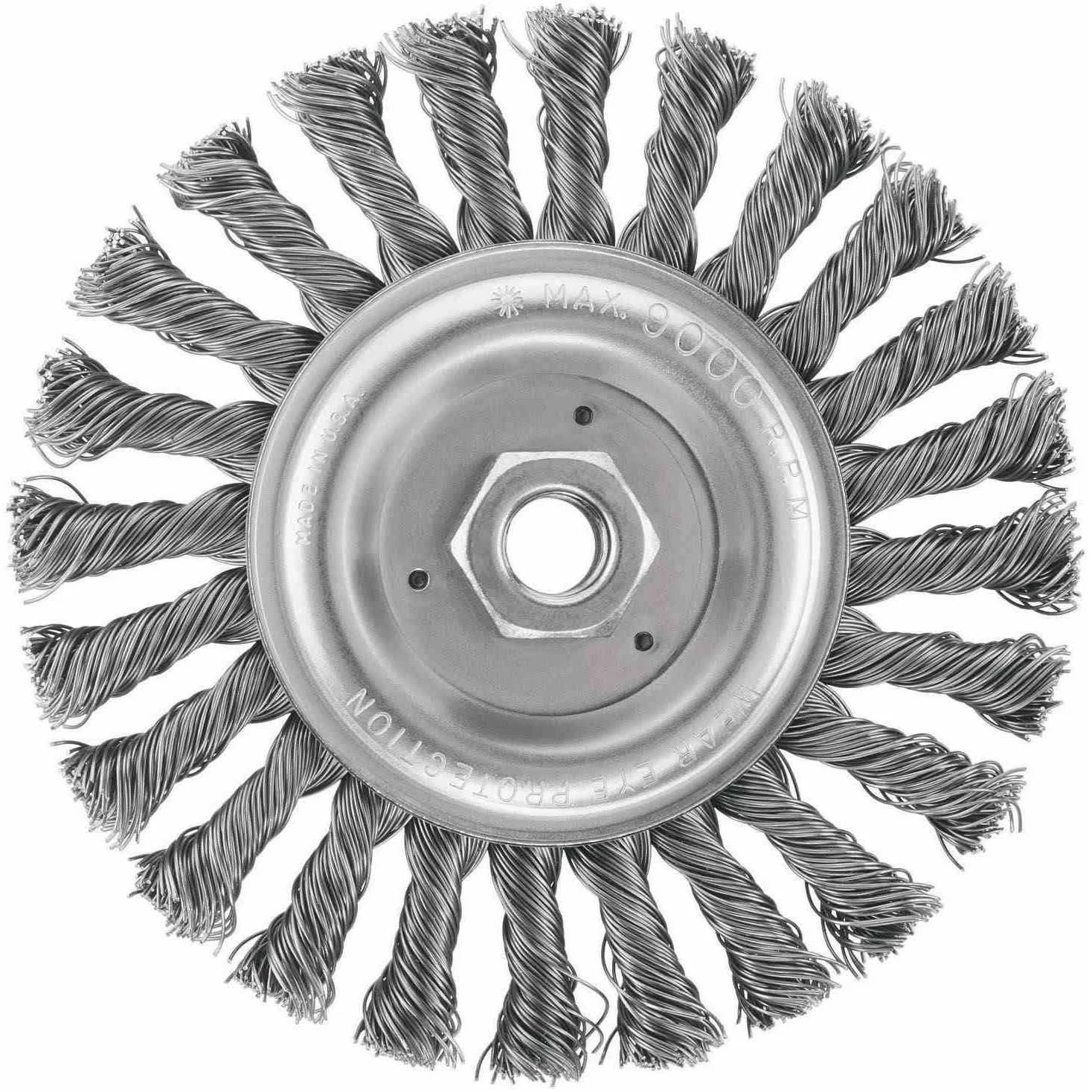 DeWalt DW4937 6" x 5/8"-11 HP .020 Carbon Cable Twist Wire Wheel