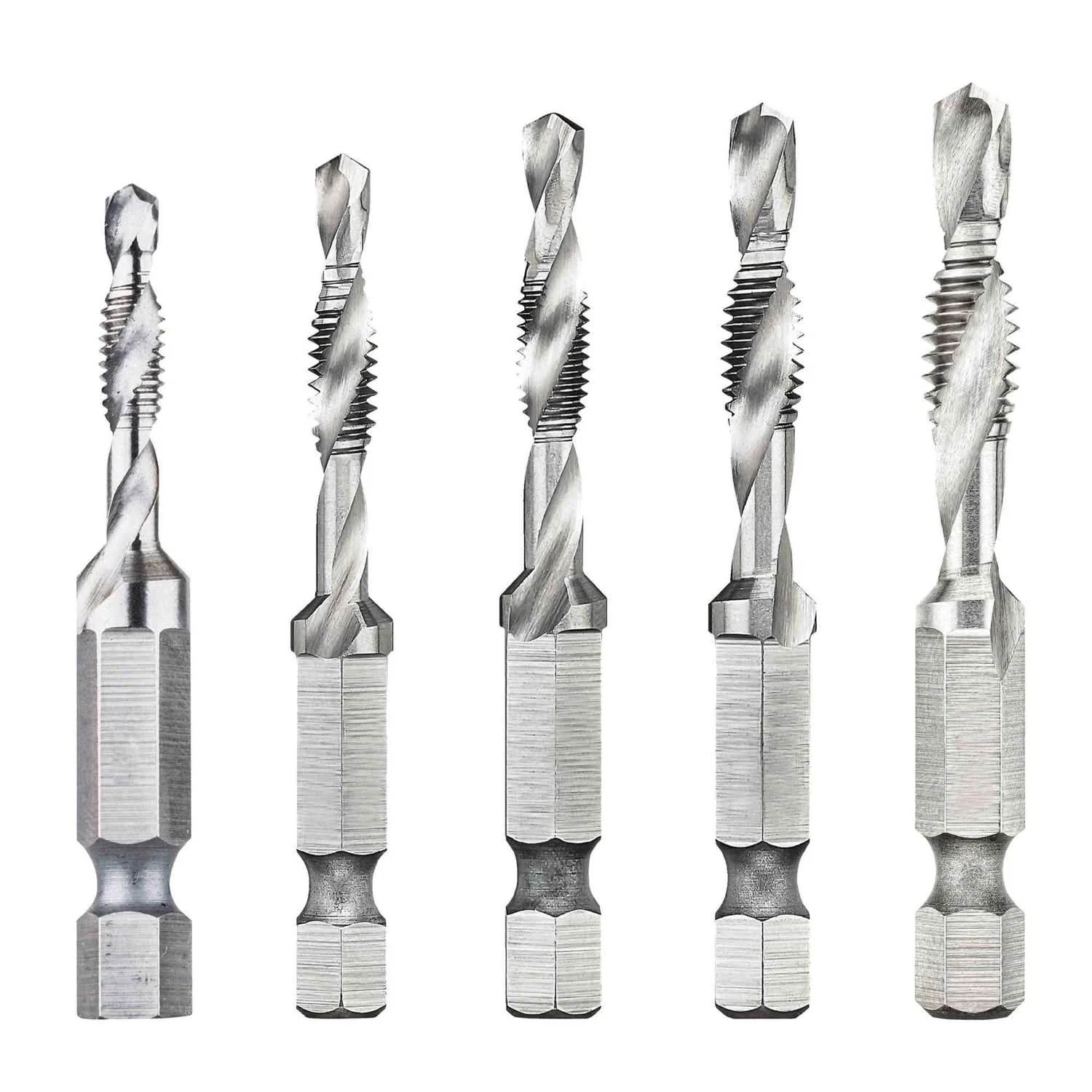 Dewalt DWADTQTR5SET 5-PieceDRILL TAP SET 1/4" Capacity
