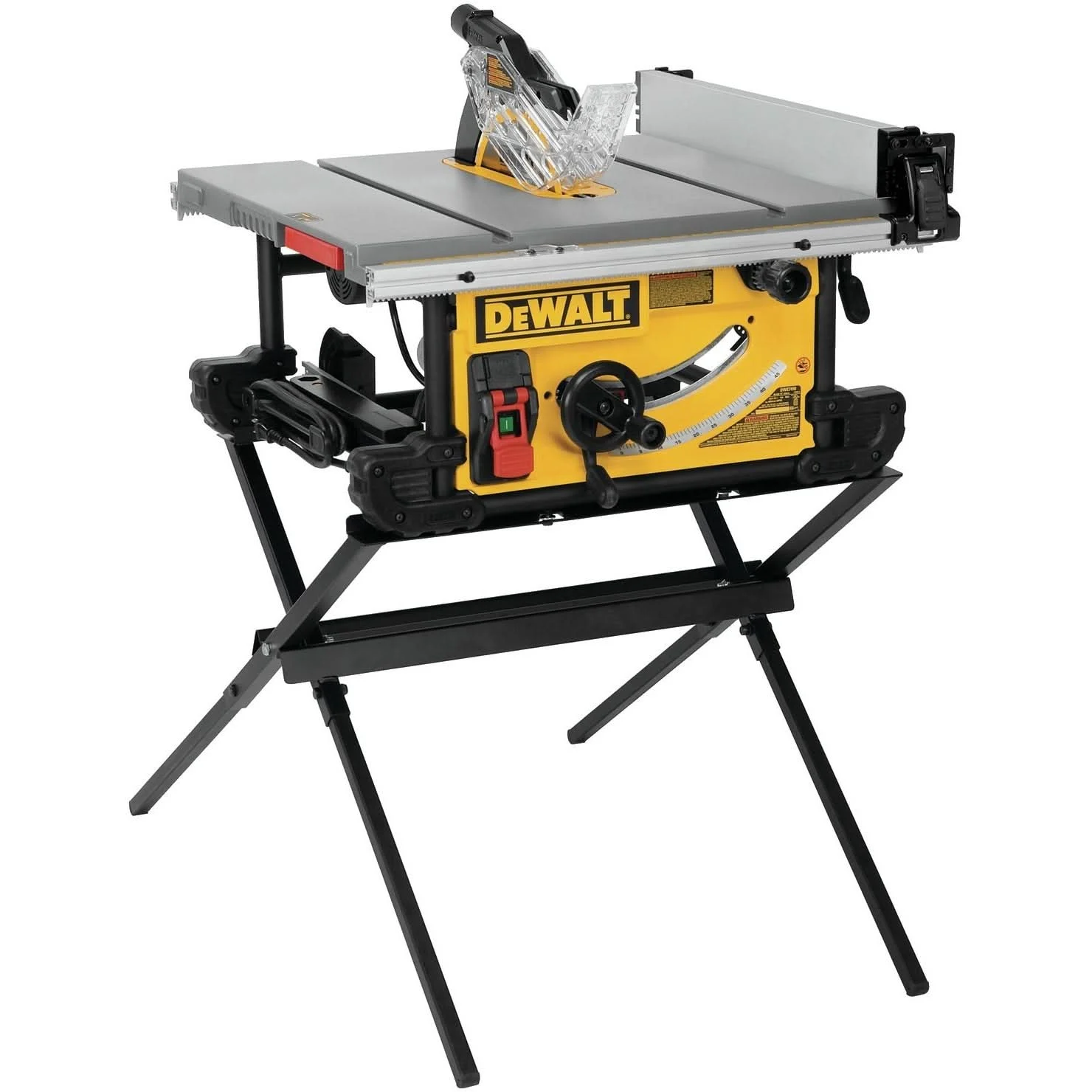 DeWalt DWE7491X Corded 10-Inch Table Saw With Scissor Stand