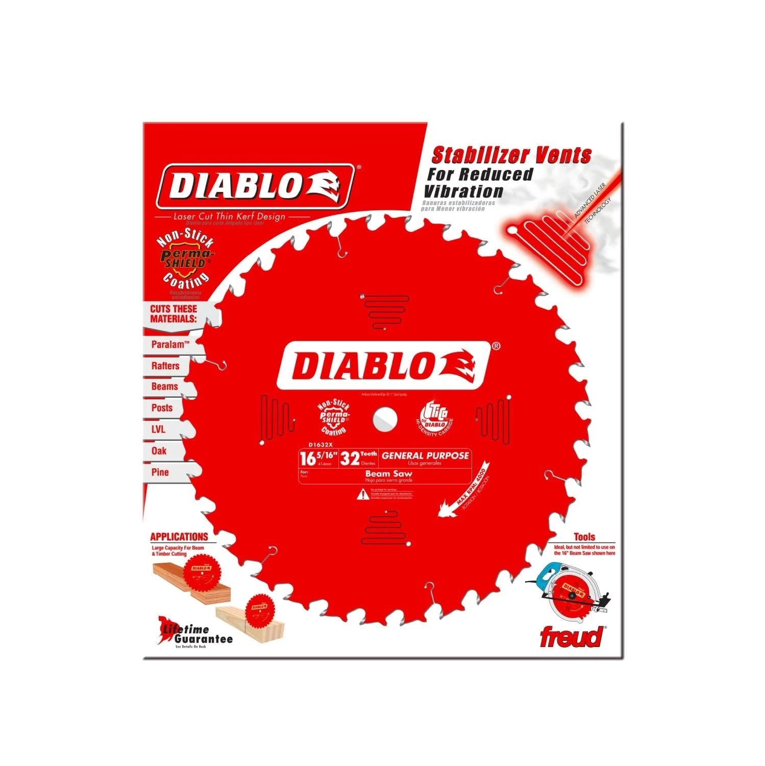 Diablo D1632X 16-5/16 in. x 32-ToothGeneral Purpose Saw Blade