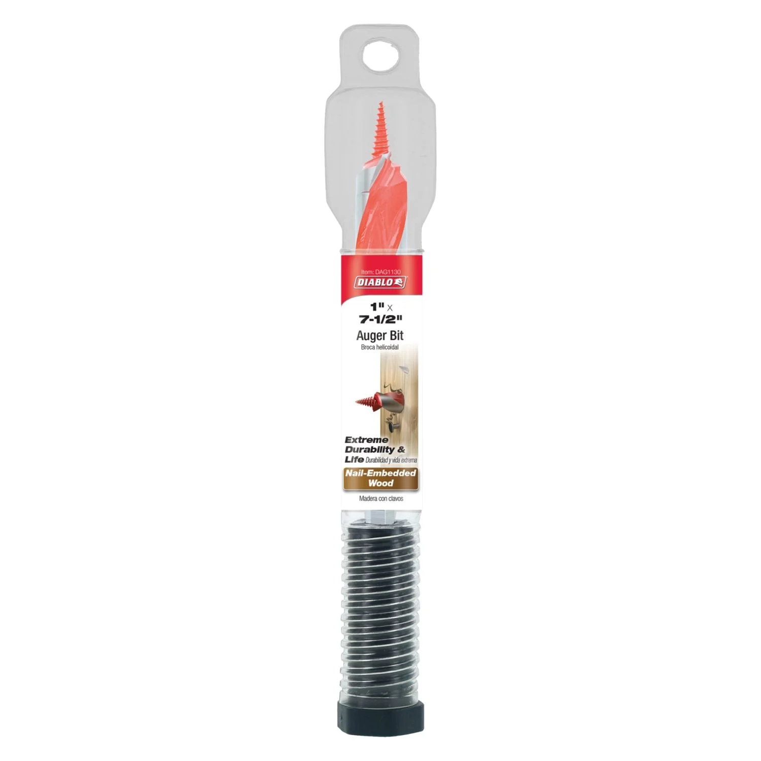 Diablo DAG1130 1 Inch x 7-1/2 Inch Auger Bit