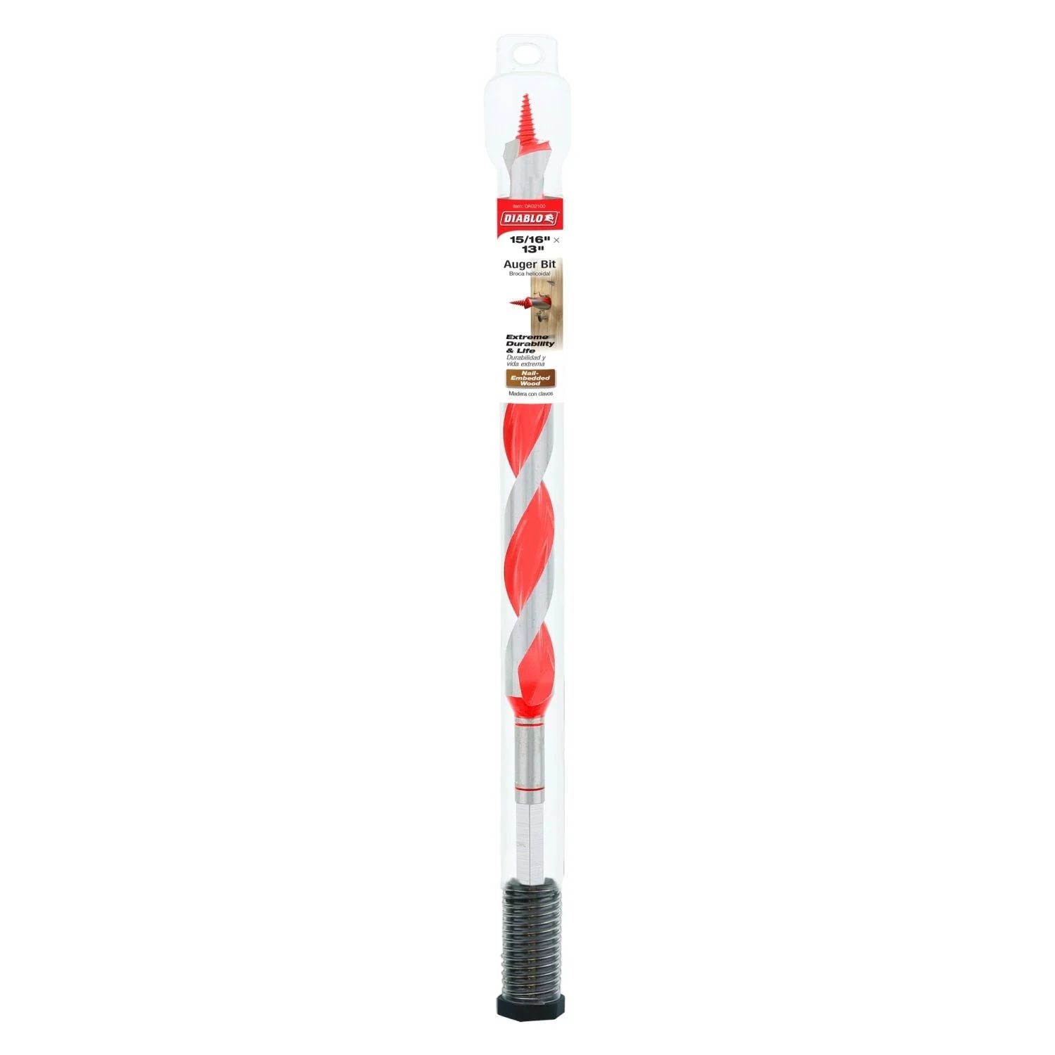 Diablo DAG2100 15/16 Inch x 13 Inch Auger Bit