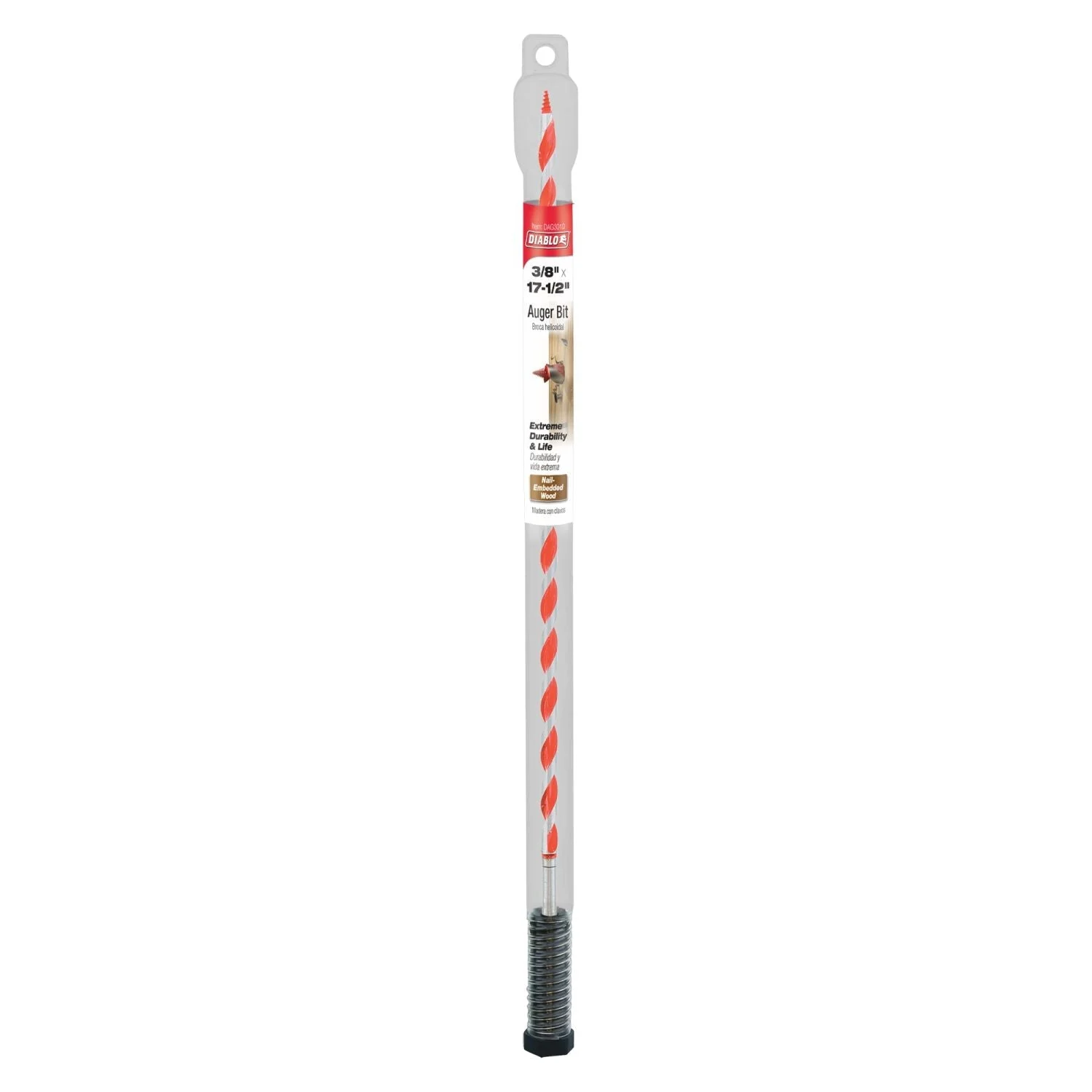 Diablo DAG3010 3/8 Inch x 17-1/2 Inch Auger Bit