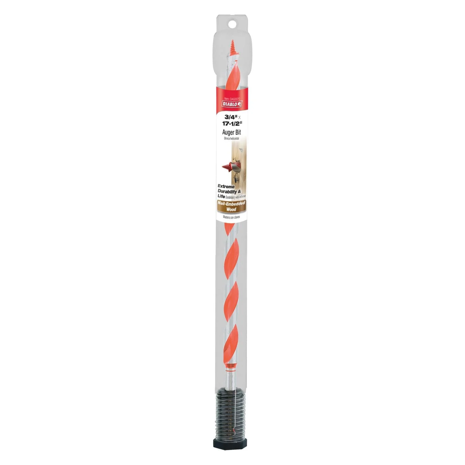 Diablo DAG3070 3/4 Inch x 17-1/2 Inch Auger Bit