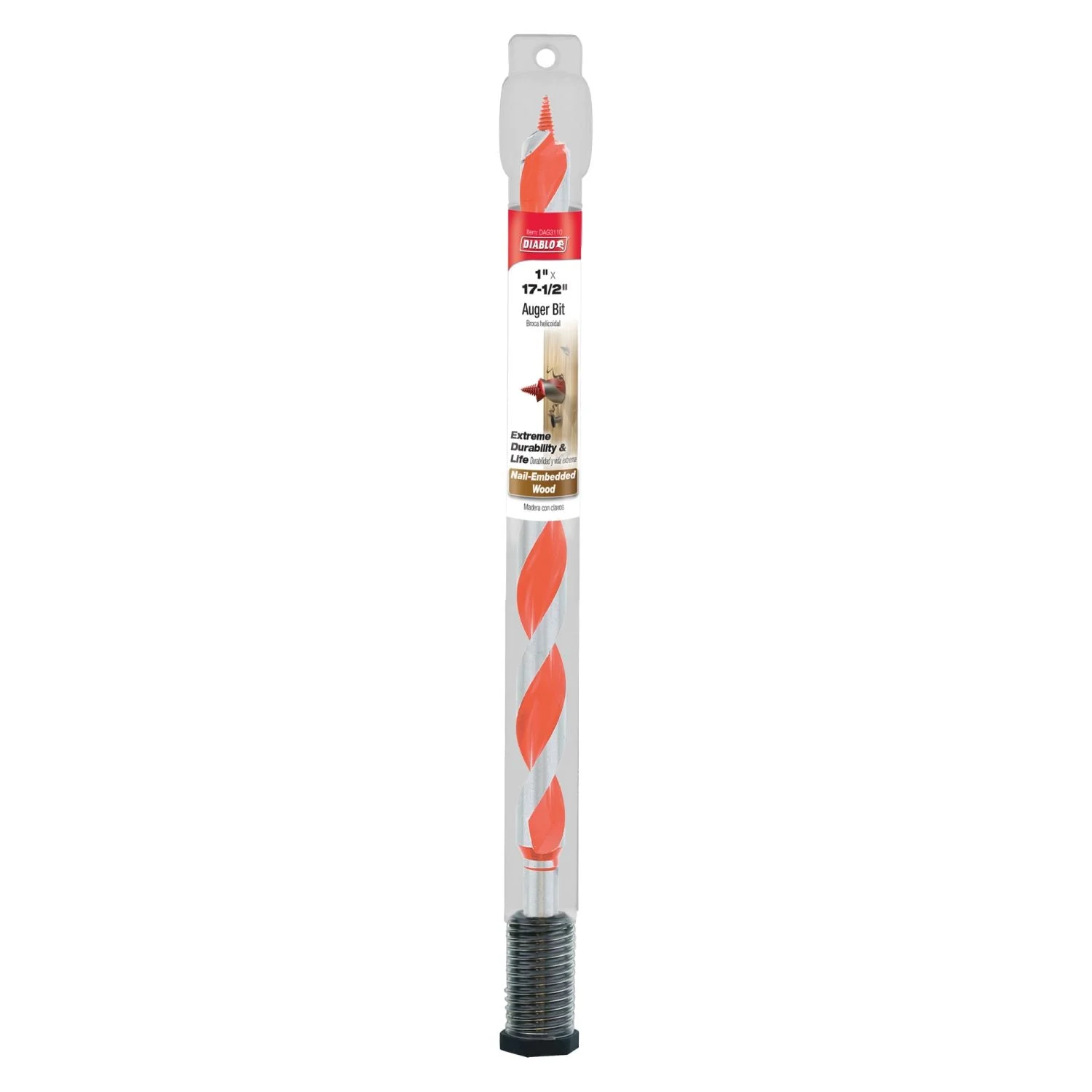 Diablo DAG3110 1 Inch x 17-1/2 Inch Auger Bit