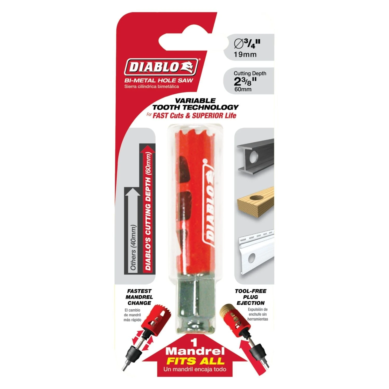 Diablo DHS0750 3/4 Inch Hole Saw