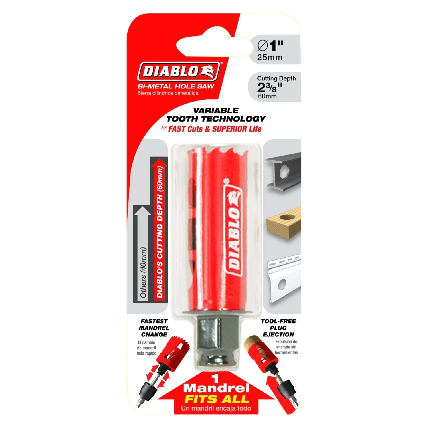 Diablo DHS1000 1 Inch Hole Saw