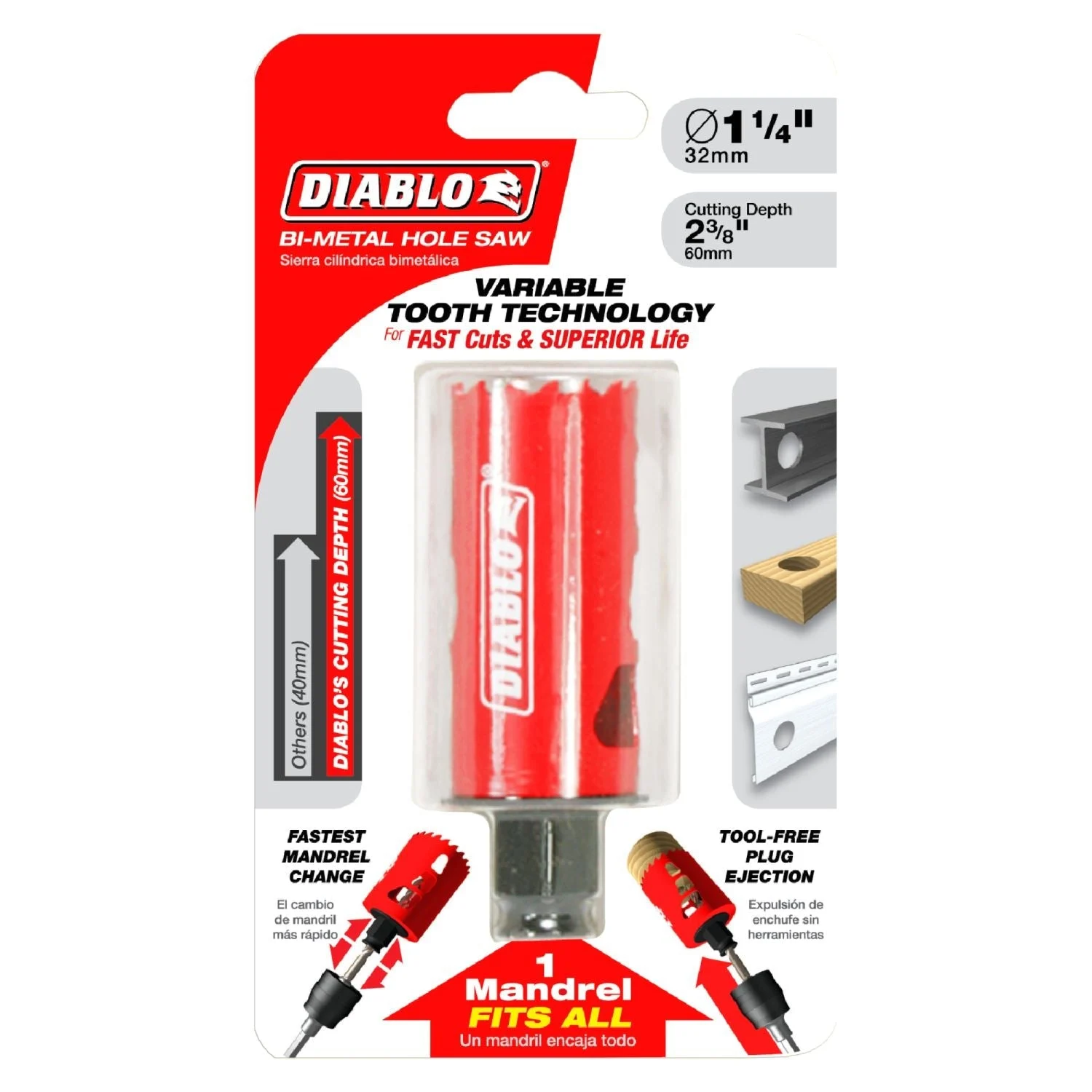 Diablo DHS1250 1-1/4 Inch Hole Saw