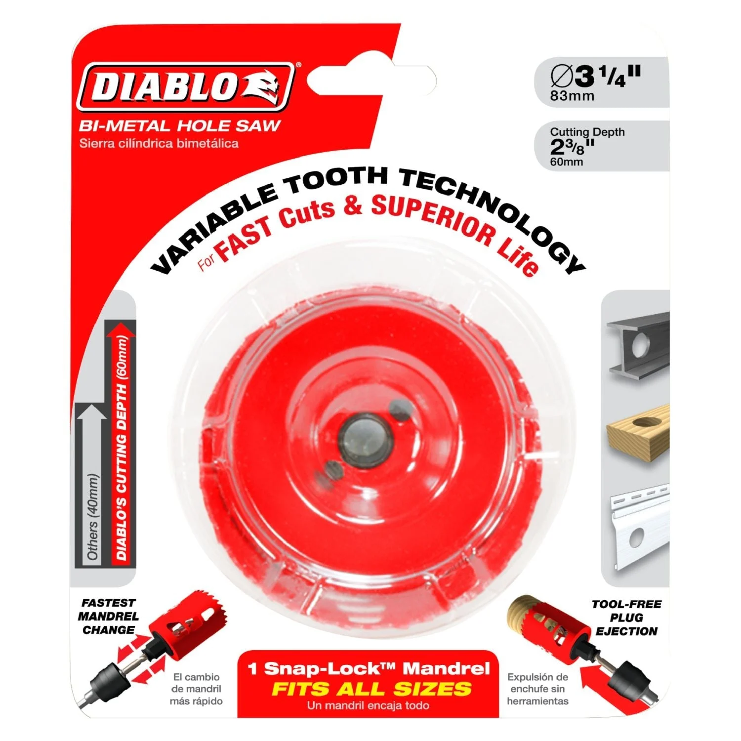 Diablo DHS3125 3-1/8 Inch Hole Saw