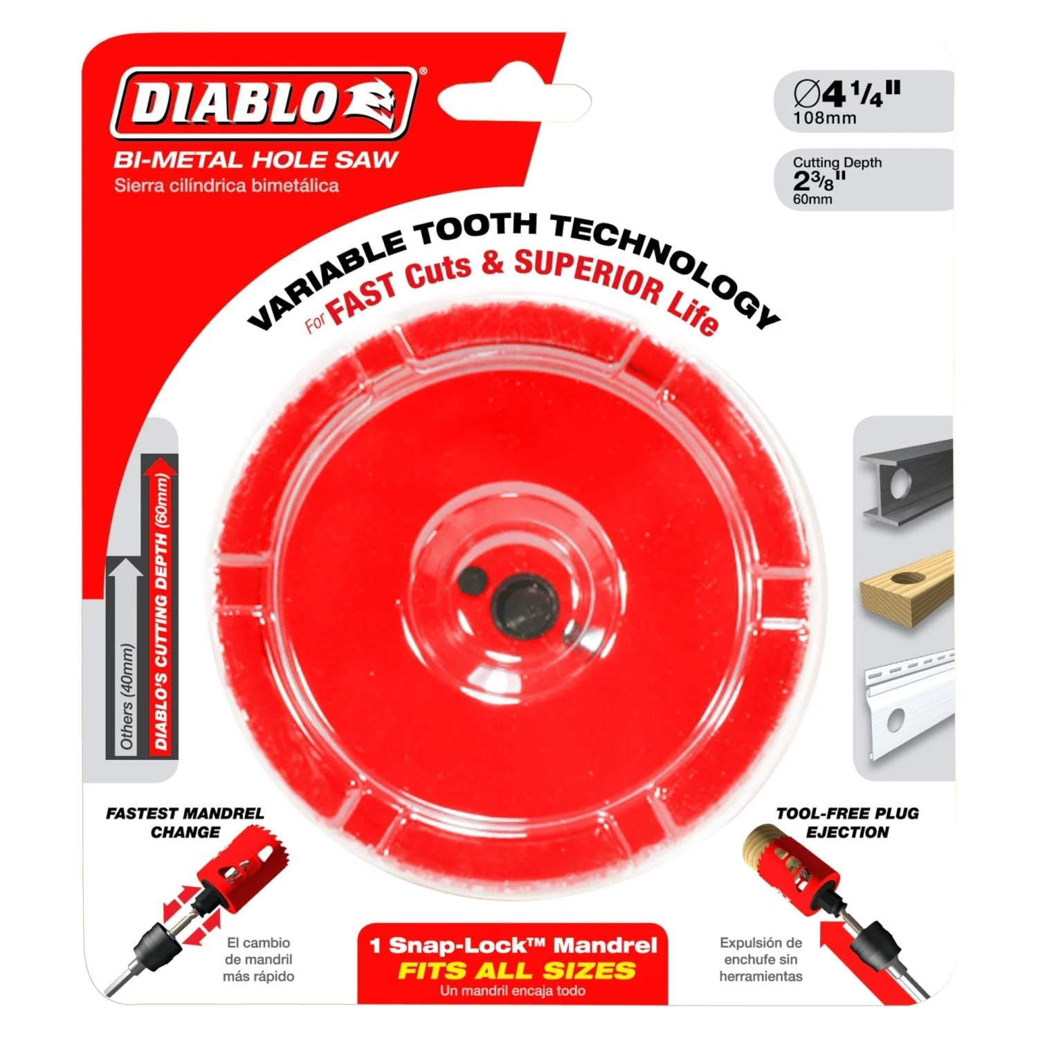 Diablo DHS4125 4-1/8 Inch Hole Saw