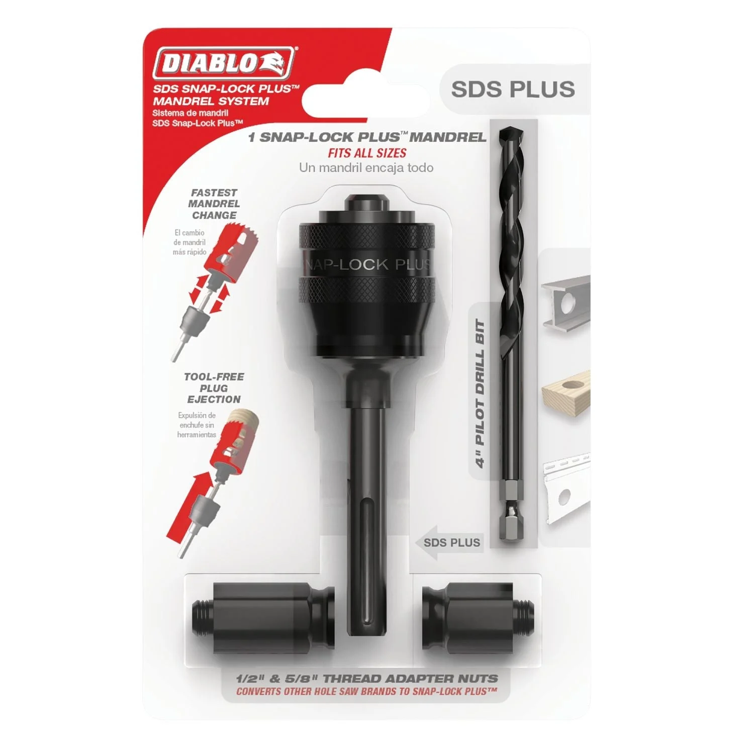 Diablo DHSARSDS SDS Snap-Lock Plus Mandrel System
