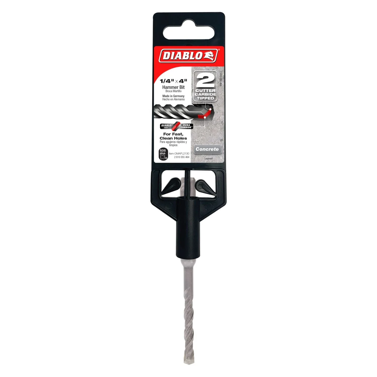 Diablo DMAPL2130 1/4 Inch x 2 Inch x 4 Inch SDS-Plus 2-Cutter