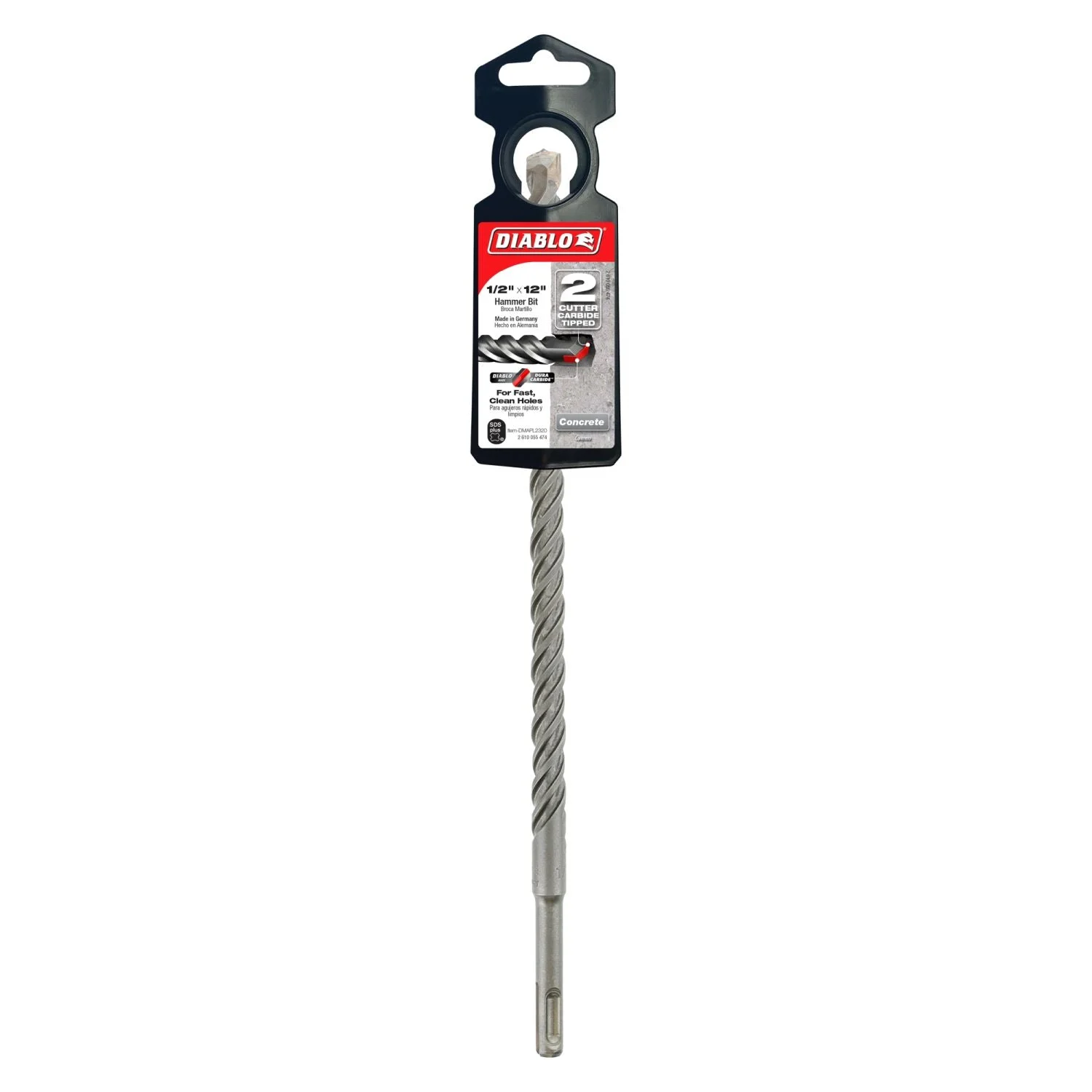 Diablo DMAPL2320 1/2 Inch x 10 Inch x 12 Inch SDS-Plus 2-Cutter
