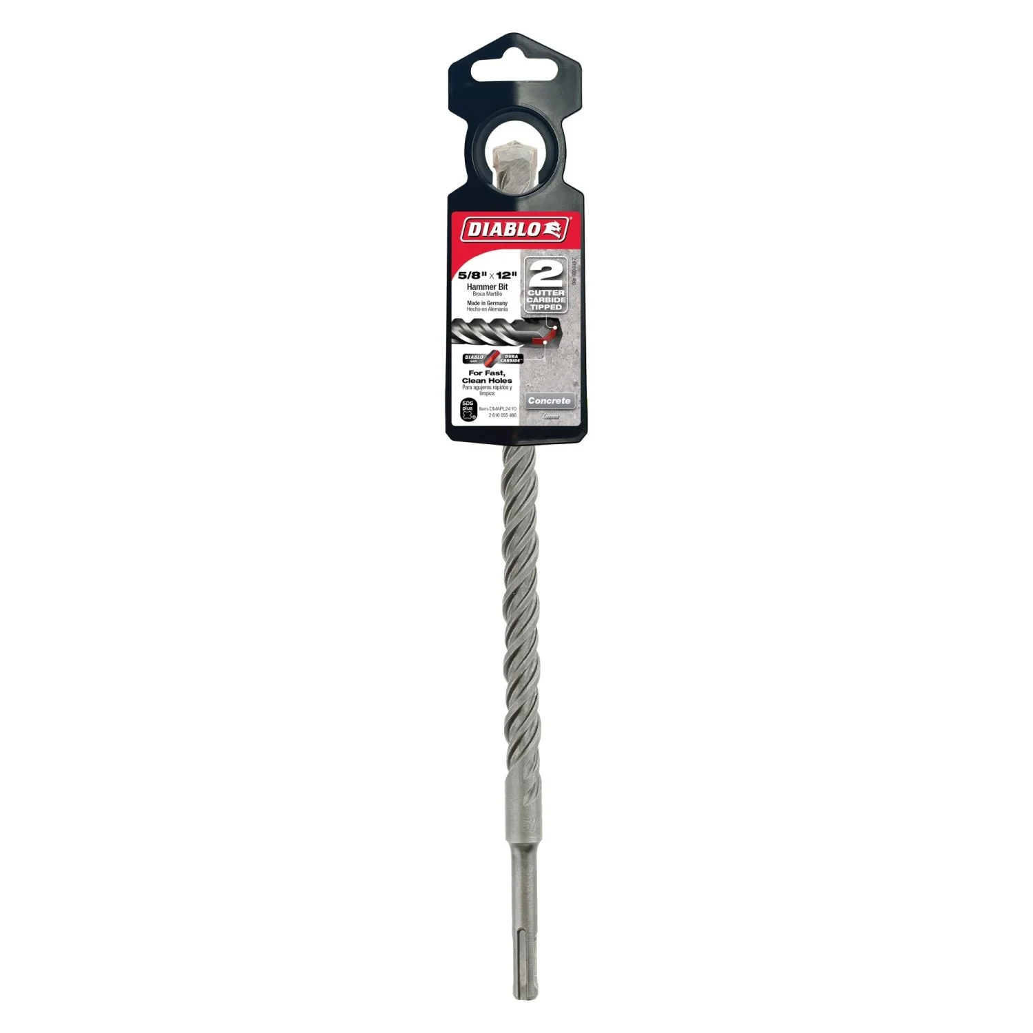 Diablo DMAPL2410 5/8 Inch x 10 Inch x 12 Inch SDS-Plus 2-Cutter