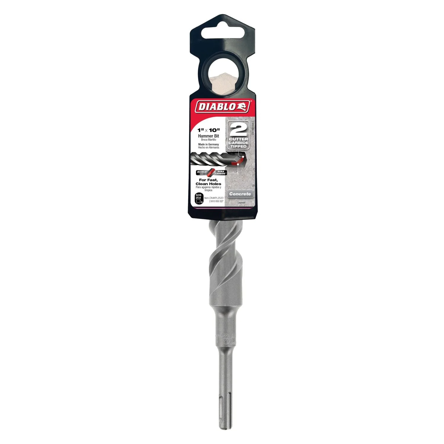 Diablo DMAPL2520 1 Inch x 8 Inch x 10 Inch SDS-Plus 2-Cutter
