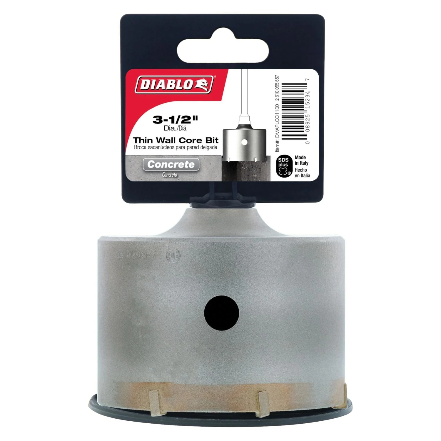 Diablo DMAPLCC1100 3-1/2 Inch SDS-Plus Thin Wall Carbide Tipped Core Bit