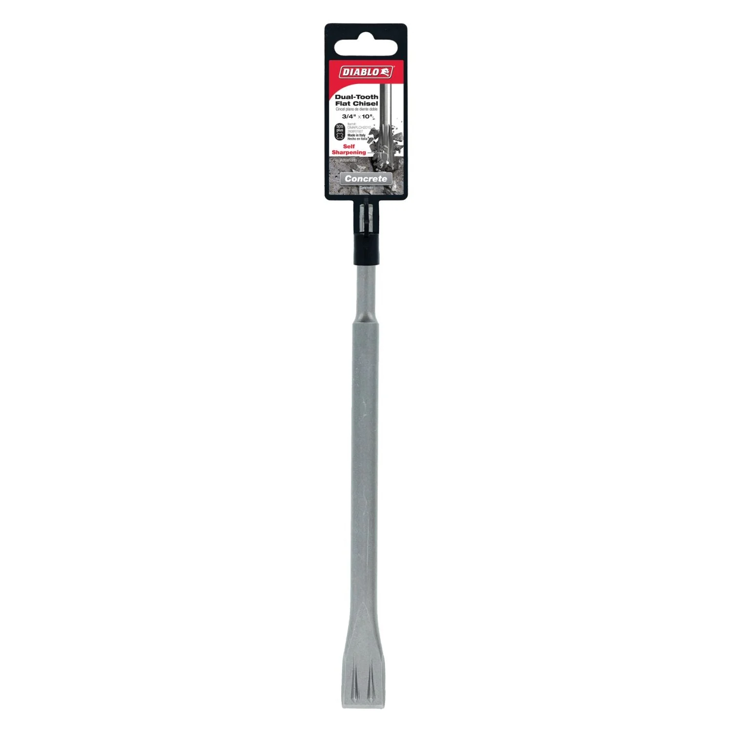 Diablo DMAPLCH2010 3/4 Inch x 10 Inch SDS-Plus Dual-Tooth Flat Chisel