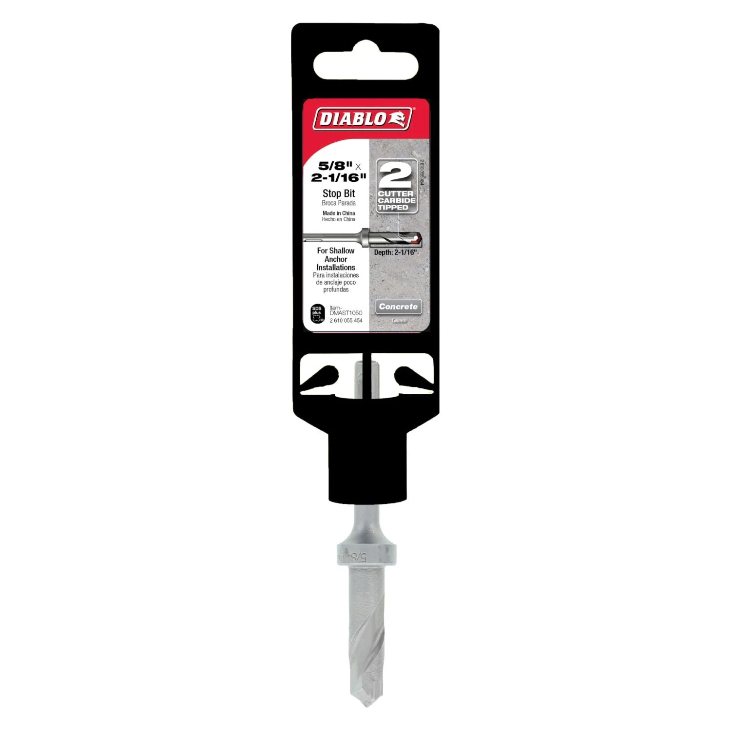 Diablo DMAST1050 5/8 Inch x 2-1/16 Inch SDS-Plus 2-Cutter