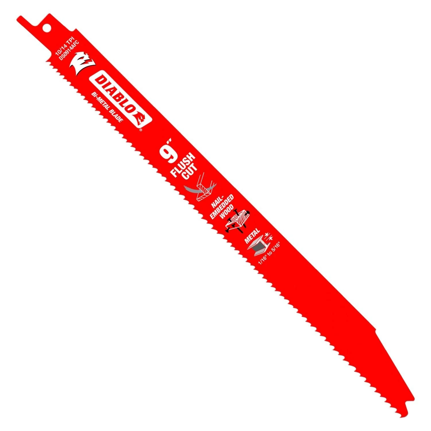 Diablo DS0914AFC5 9-Inch Flush Cut Recip Blade, 5-Pack