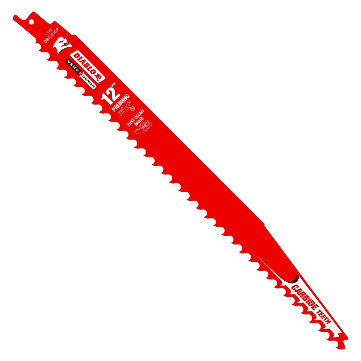 Diablo DS1203CP3 12-Inch Carbide Tipped Pruning and Clean Wood Recip Blade, 3-Pack