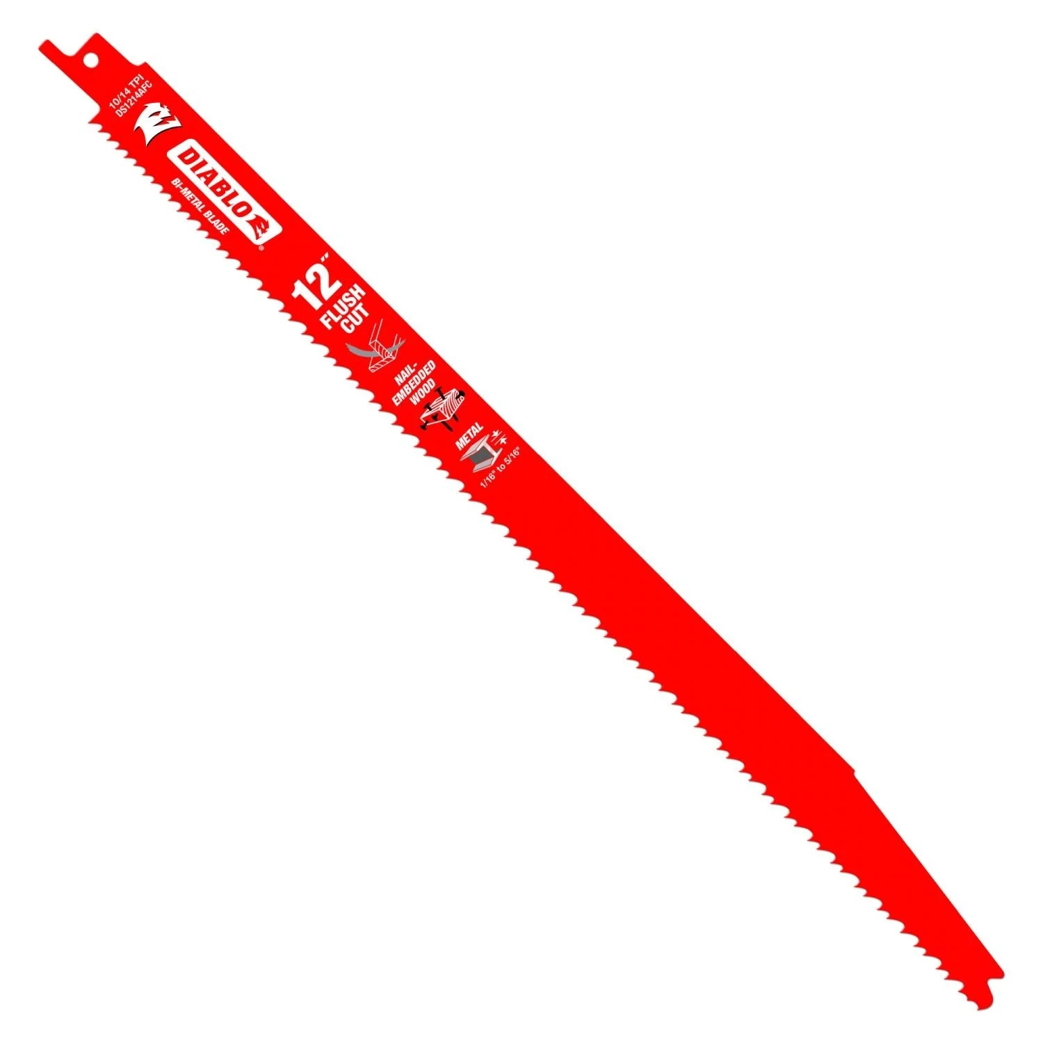 Diablo DS1214AFC5 12-Inch Flush Recip Blade, 5-Pack