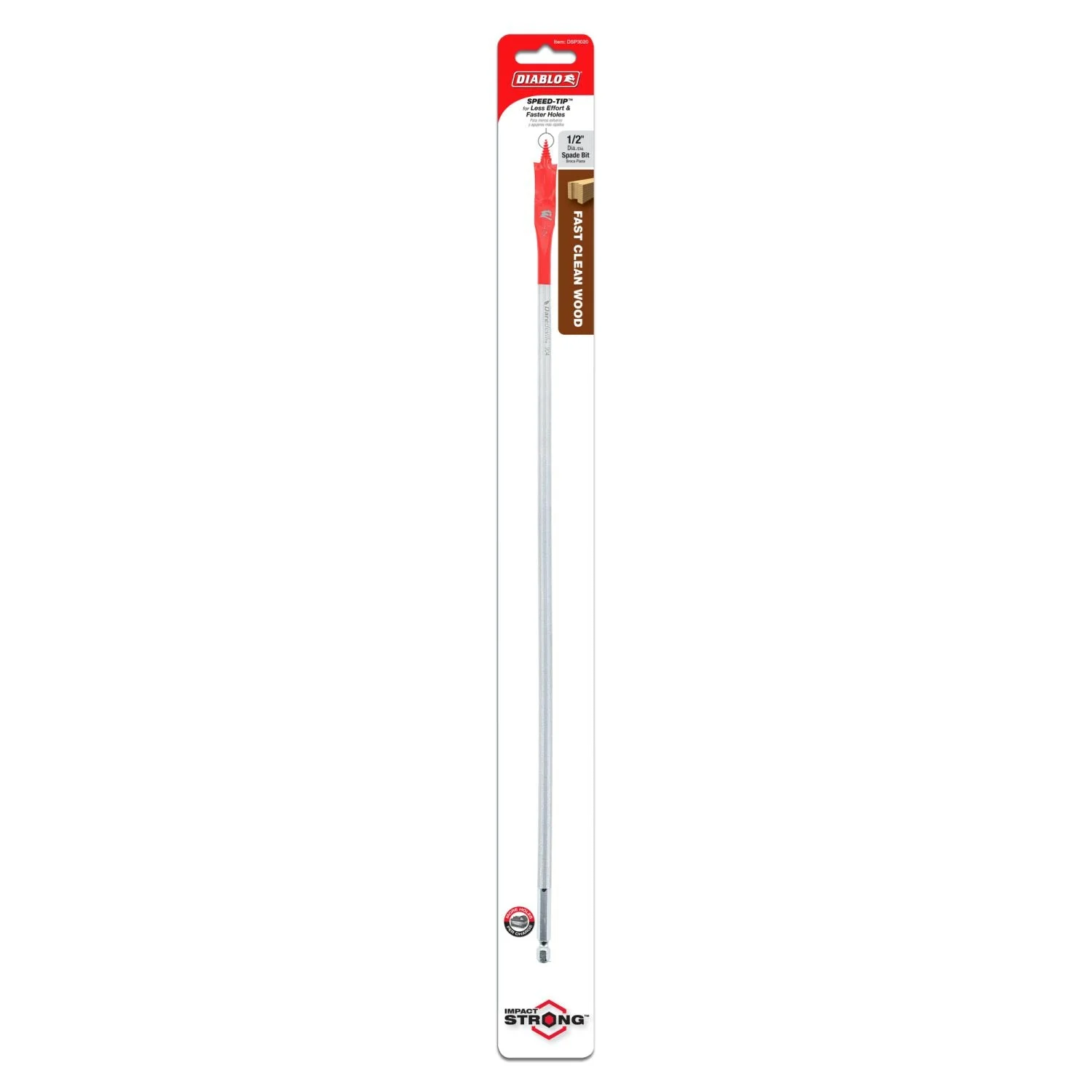 Diablo DSP3020 1/2 Inch x 16 Inch SPEEDemon Spade Bit