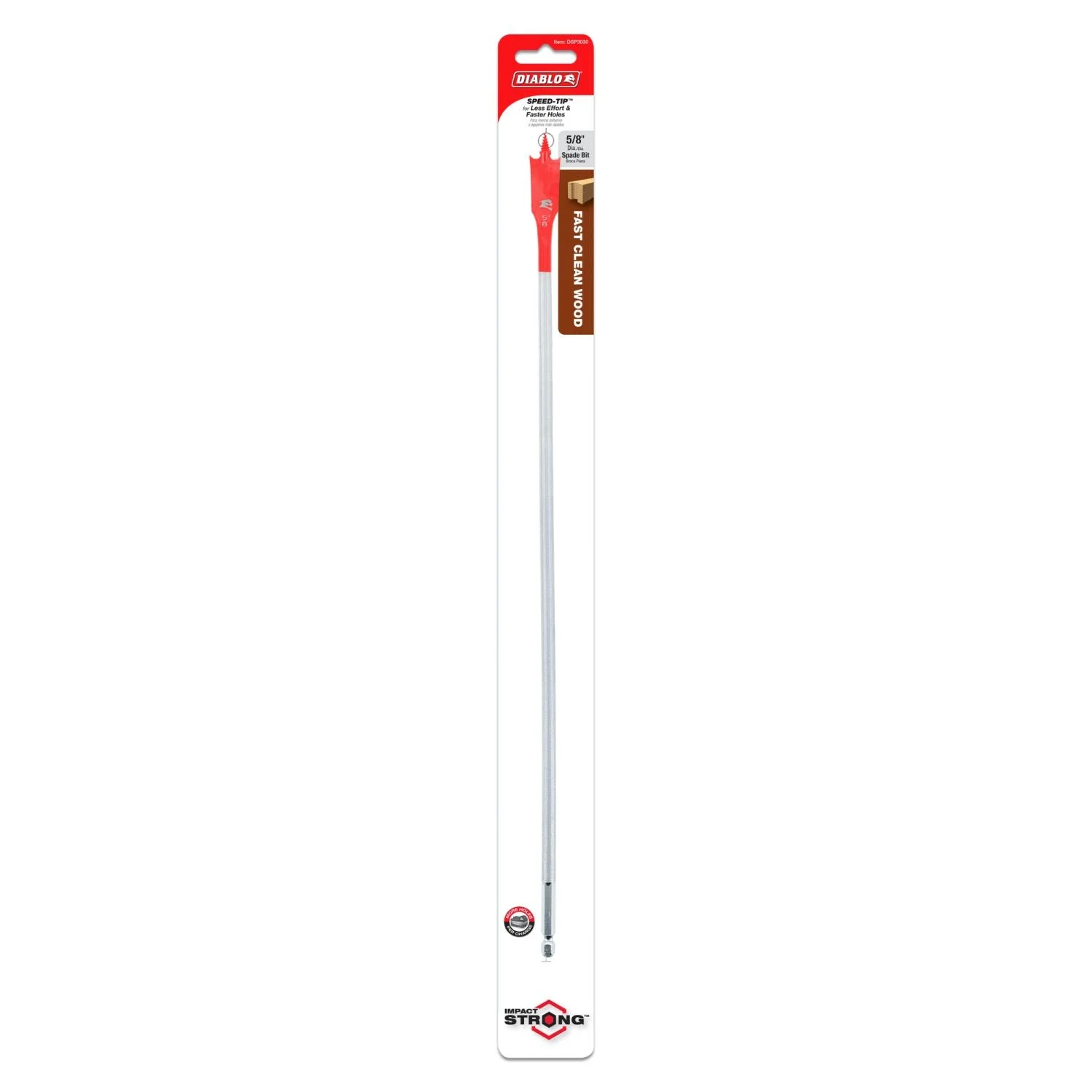 Diablo DSP3030 5/8 Inch x 16 Inch SPEEDemon Spade Bit