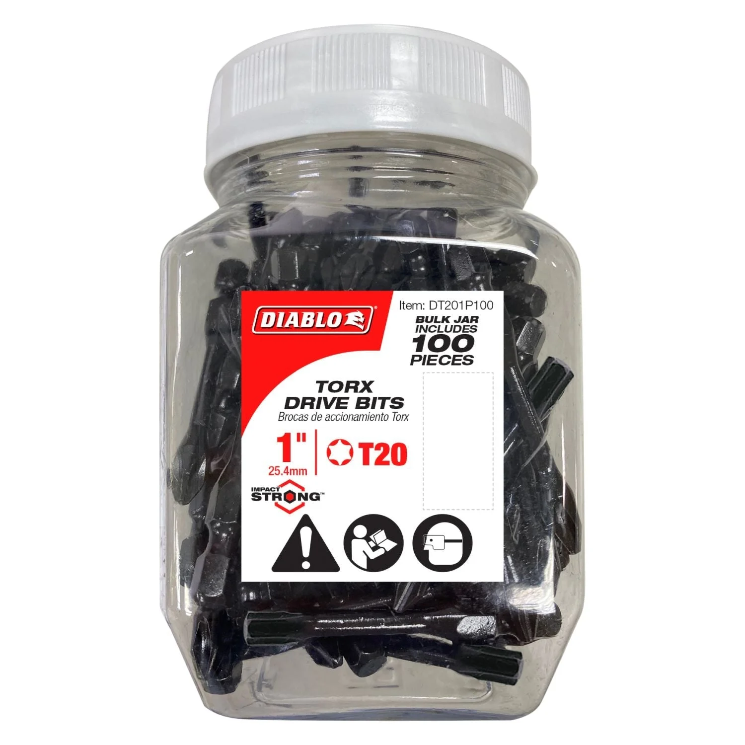 Diablo DT201P100 1 Inch #20 Torx Drive Bits , 100-Pack