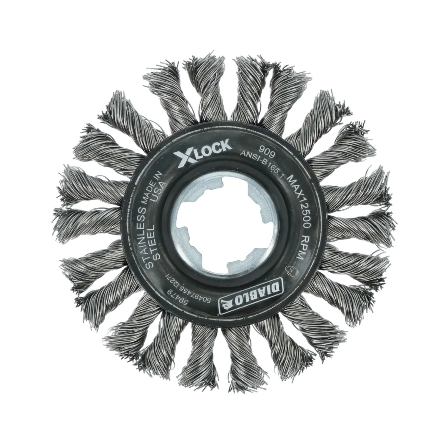 Diablo DWW400XFCS01F 4 Inch X-LOCK Stainless Steel Full Cable Twist Wheel