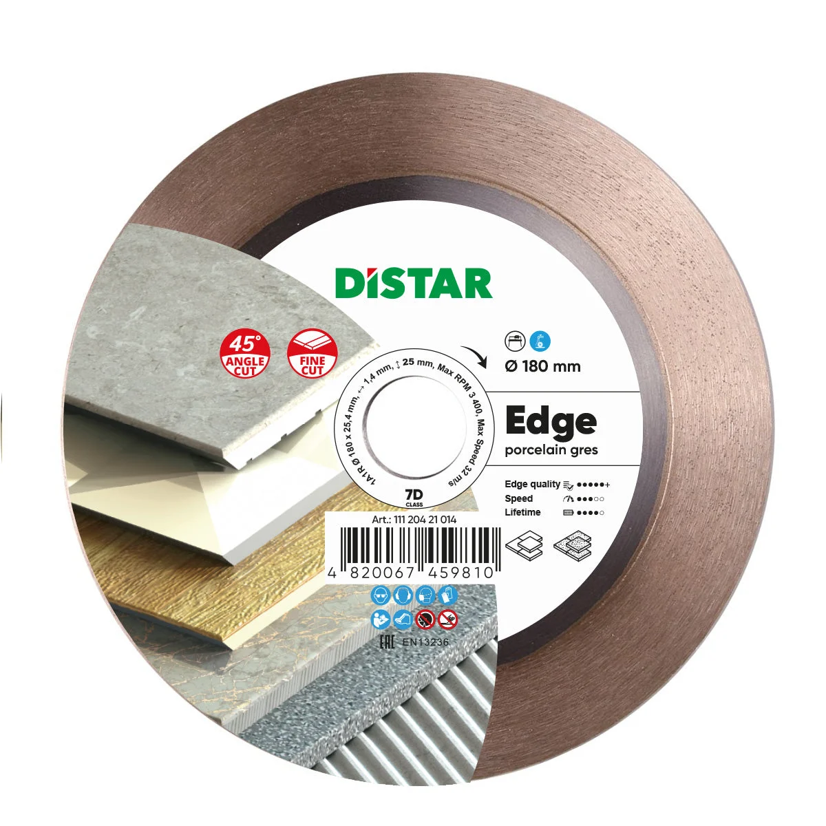 Diamond cutting blade 1A1R Edge (Set of 2)
