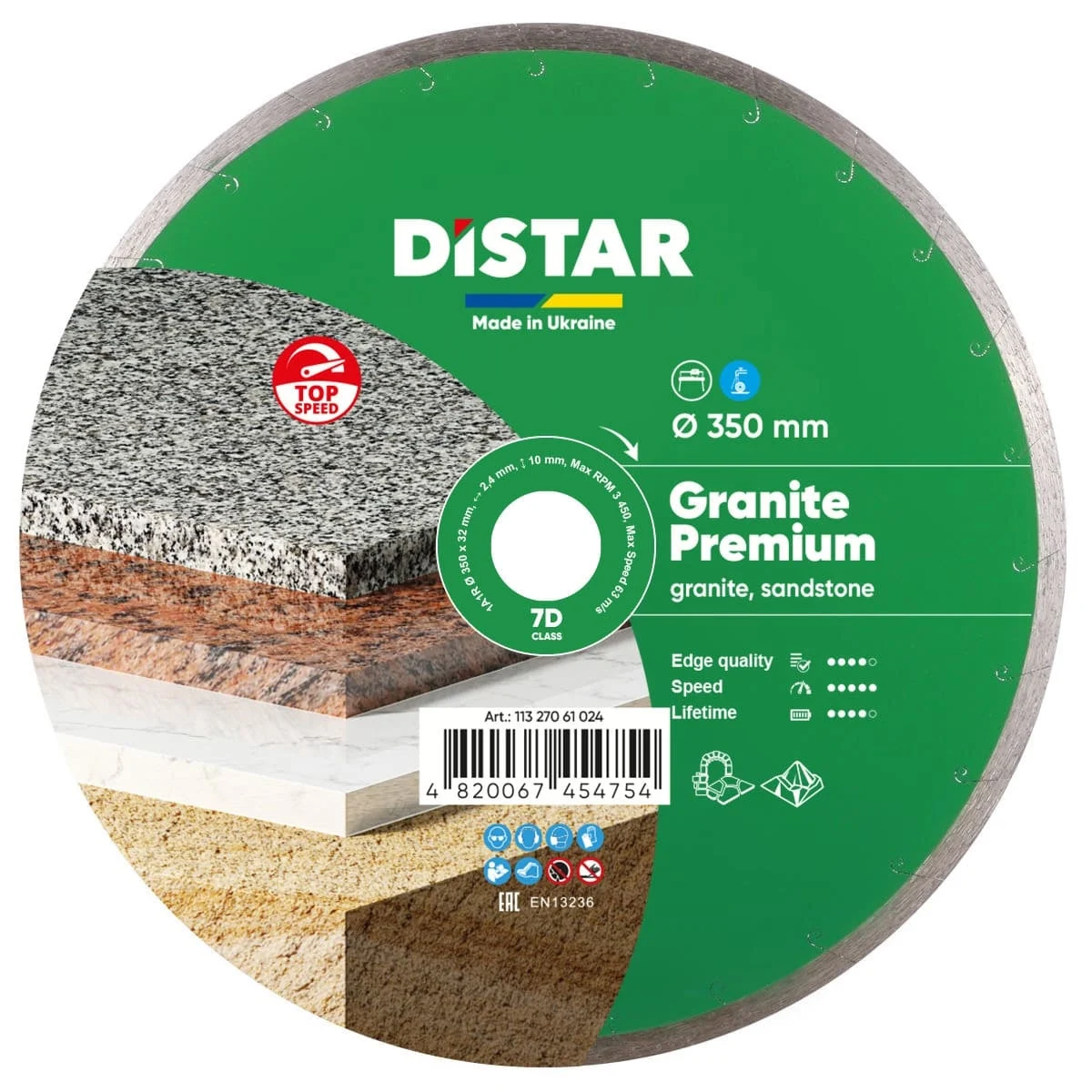 Diamond Cutting Blade 1A1R Granite Premium 14" (Set of 2)