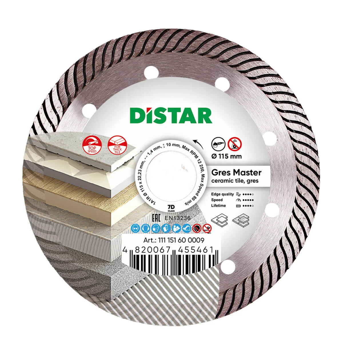 Diamond Cutting Blade 1A1R Gres Master (Set of 5)