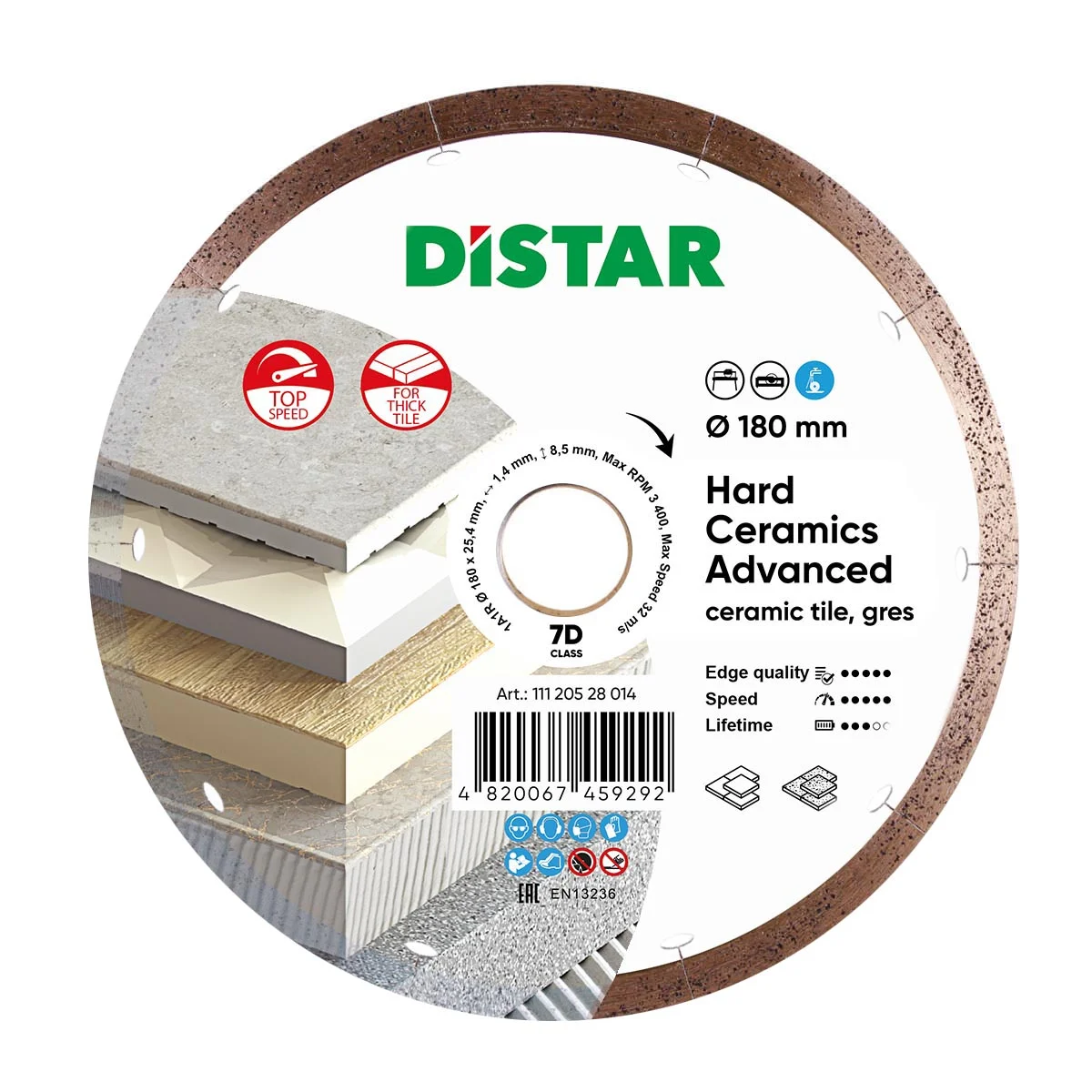 Diamond Cutting Blade 1A1R Hard Ceramics Advanced (Sold in sets)