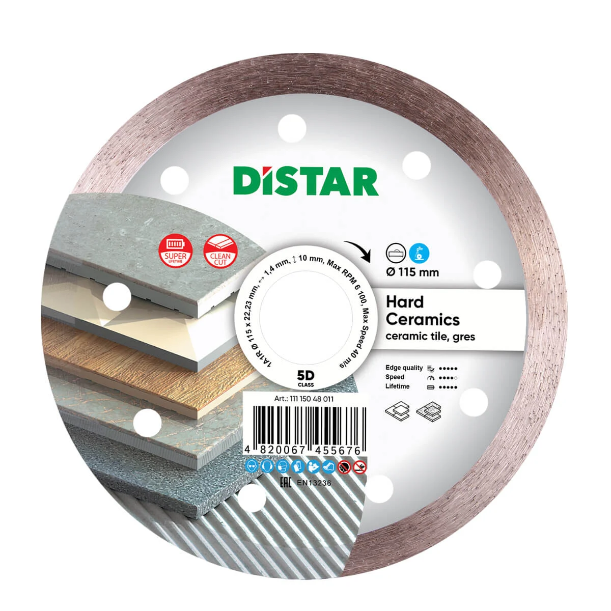 Diamond Cutting Blade 1A1R Hard Ceramics (Sold in sets)
