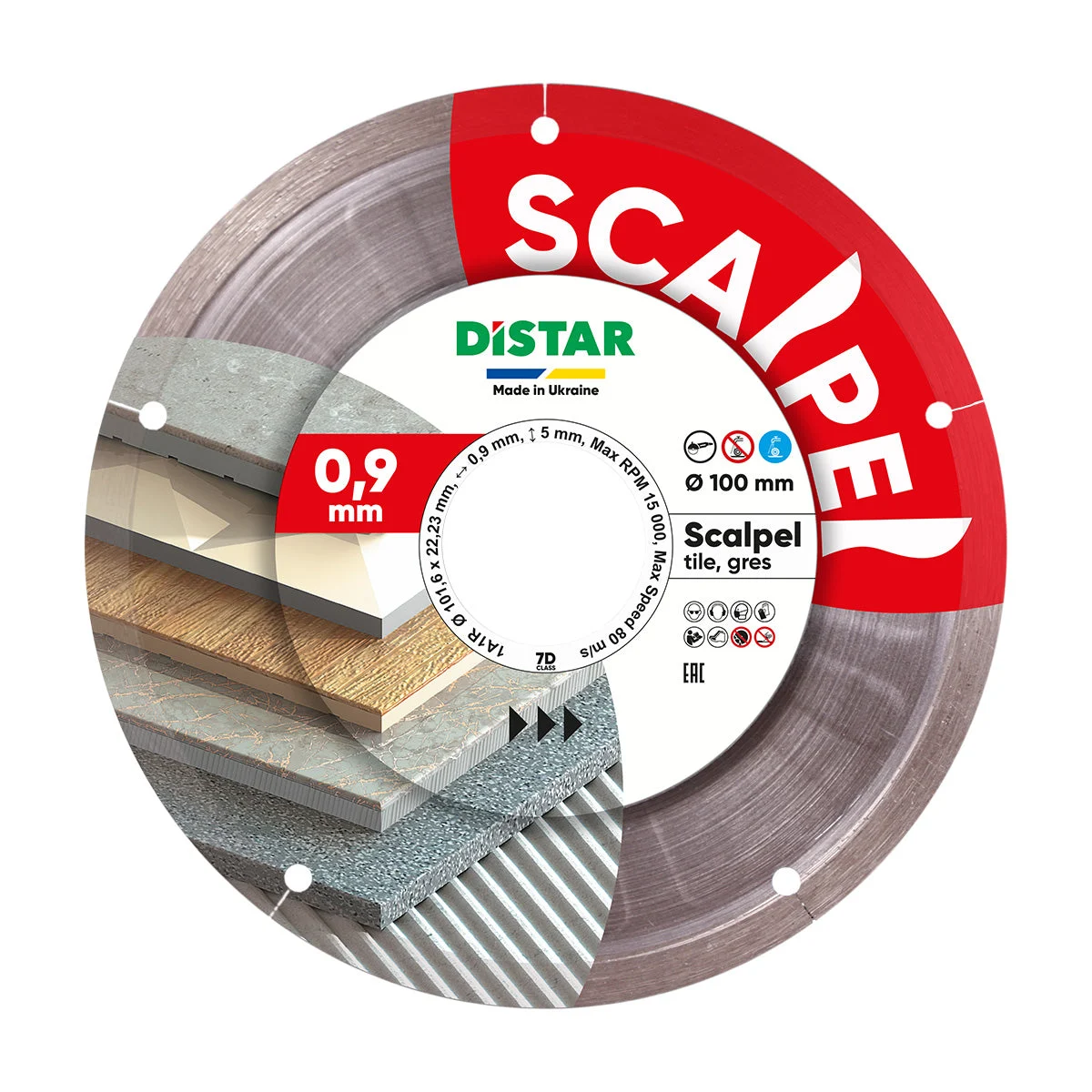 Diamond Cutting Blade Distar 101,6x22,23 Scalpel (Set of 3)