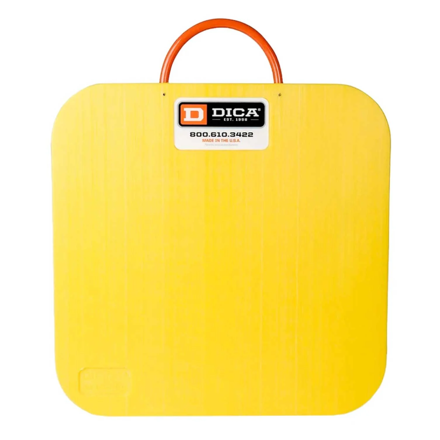 DICA SafetyTech 18" x 18" Outrigger Pad | Medium Duty | 1" Thick | Yellow