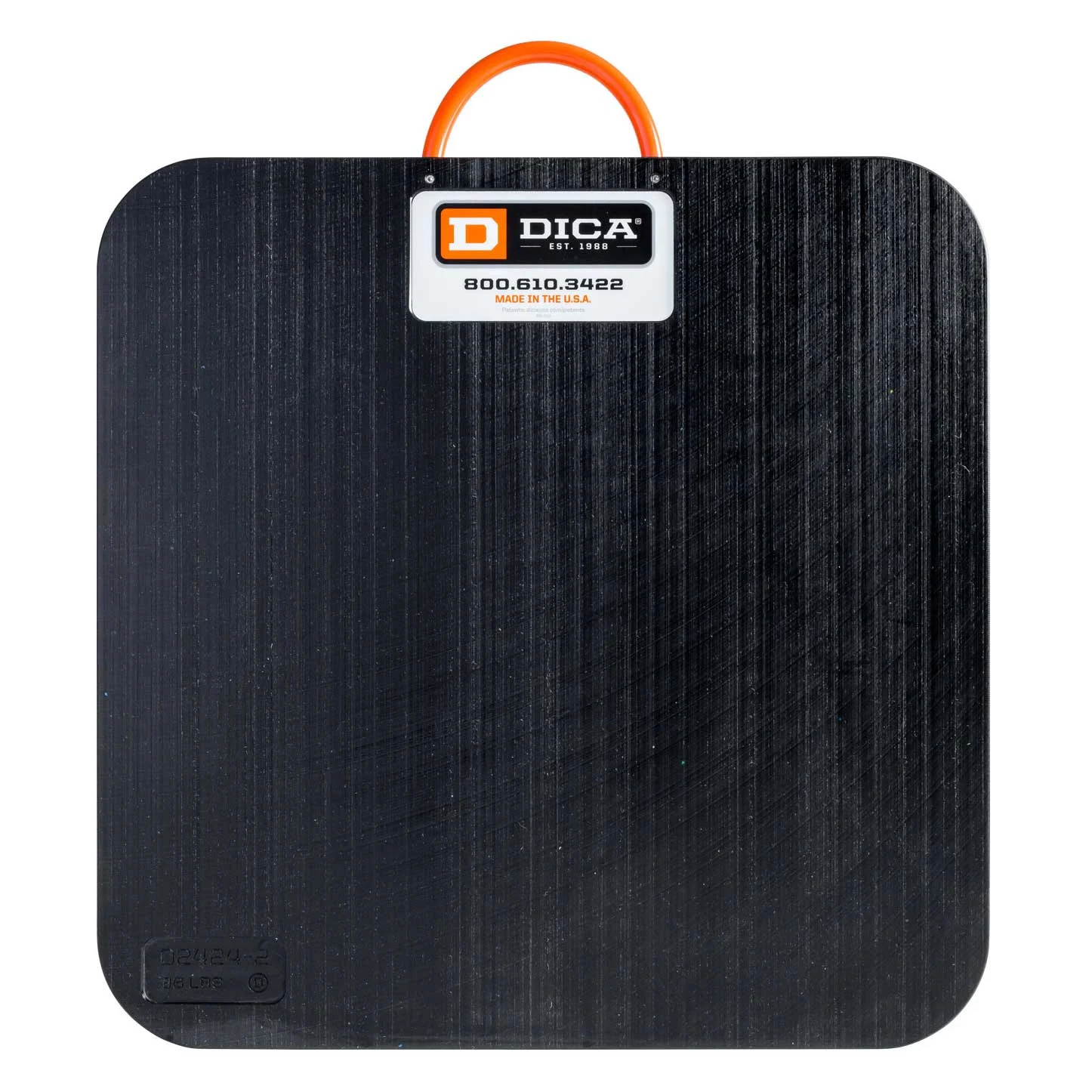 DICA SafetyTech 24" x 24" Outrigger Pad | Heavy Duty | 2" Thick | Black