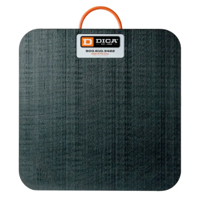 DICA SafetyTech 24" x 24" Outrigger Pad | Medium Duty | 1.5" Thick | Black