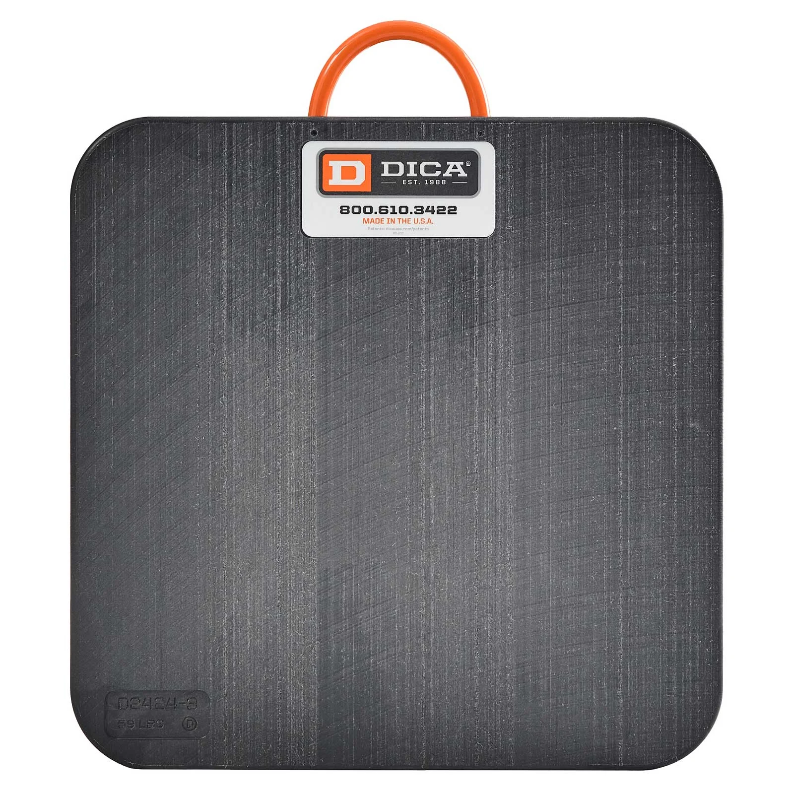 DICA SafetyTech 24" x 24" Outrigger Pad | Super Duty | 3" Thick | Black