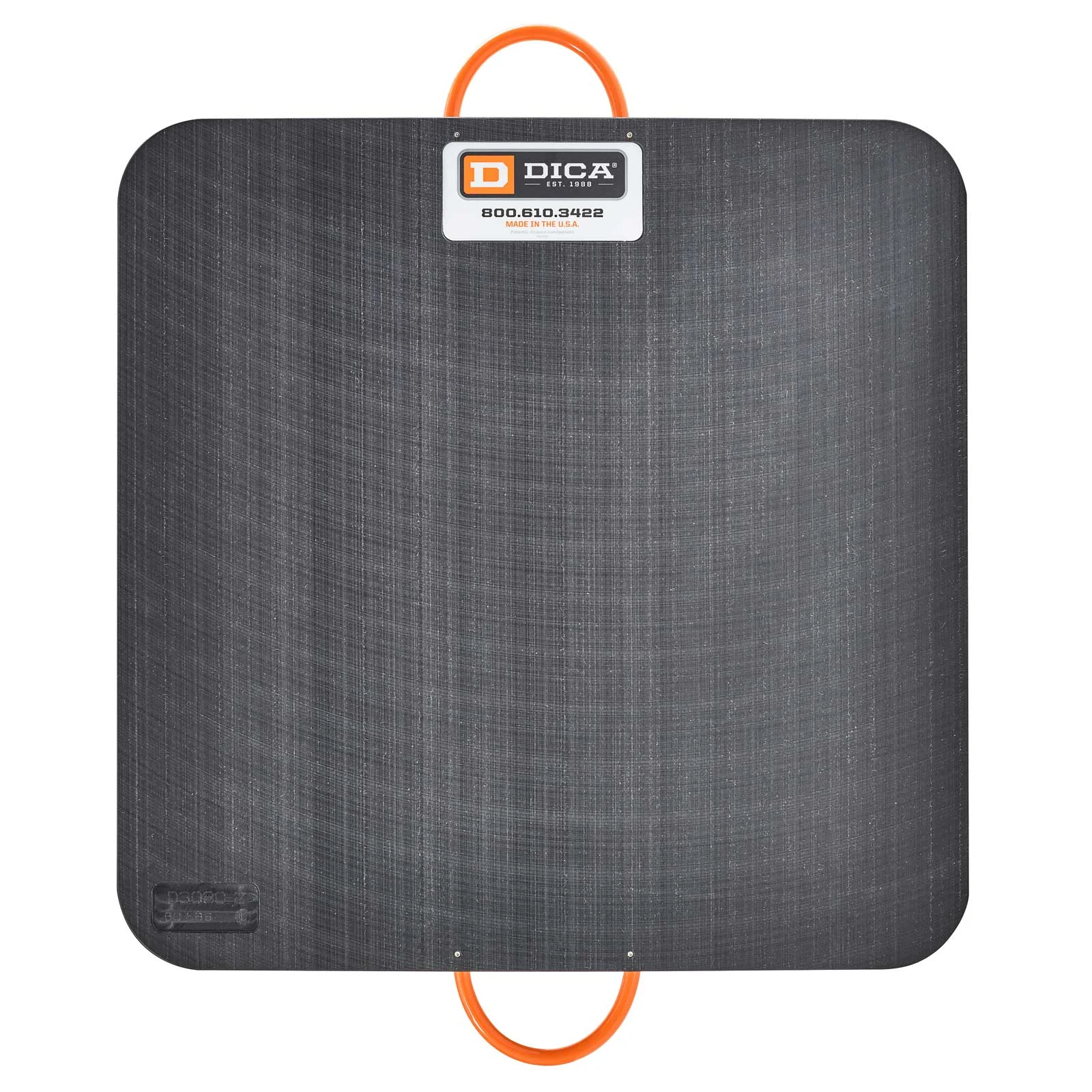 DICA SafetyTech 30" x 30" Outrigger Pad | Heavy Duty | 2" Thick | Black
