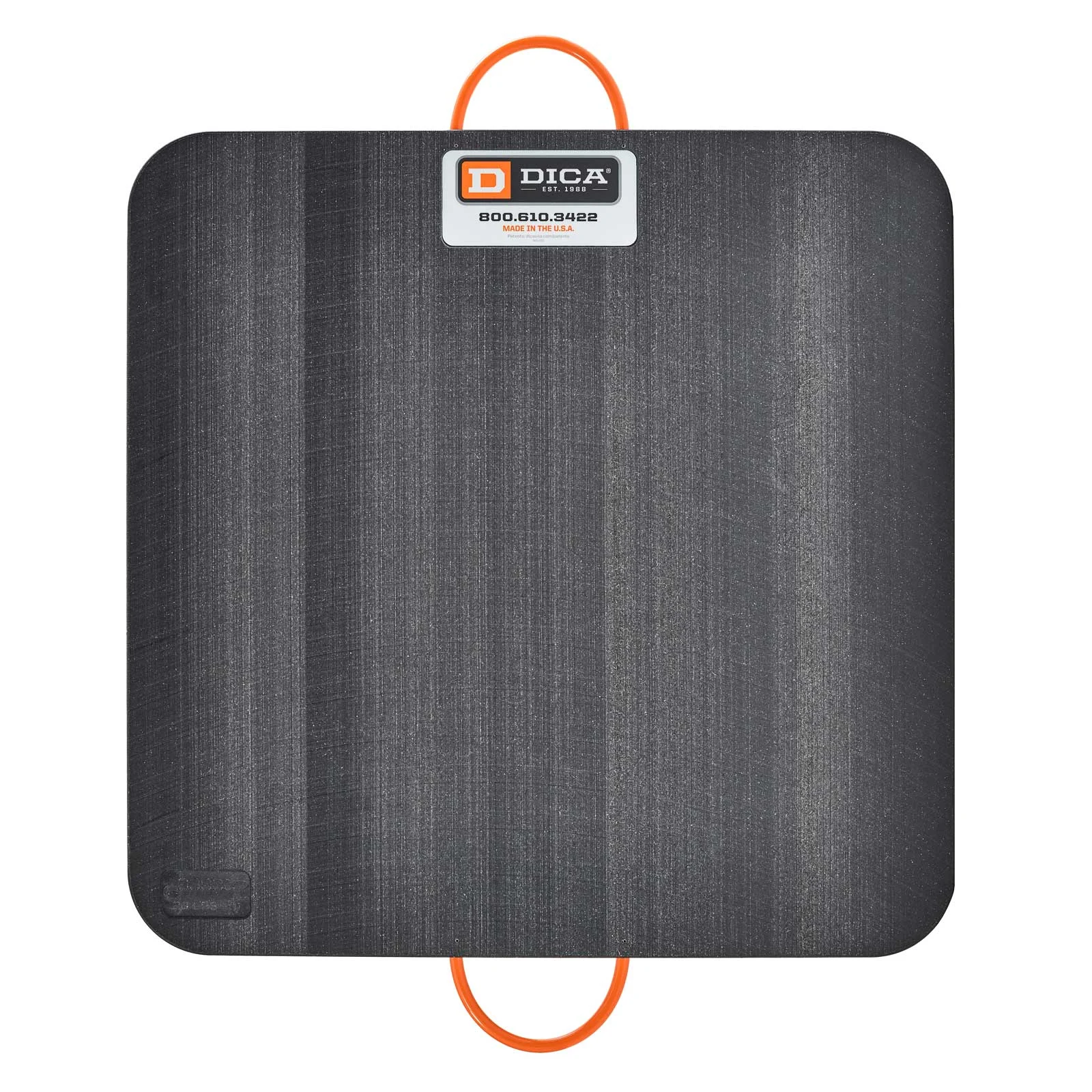 DICA SafetyTech 30" x 30" Outrigger Pad | Medium Duty | 1" Thick | Black