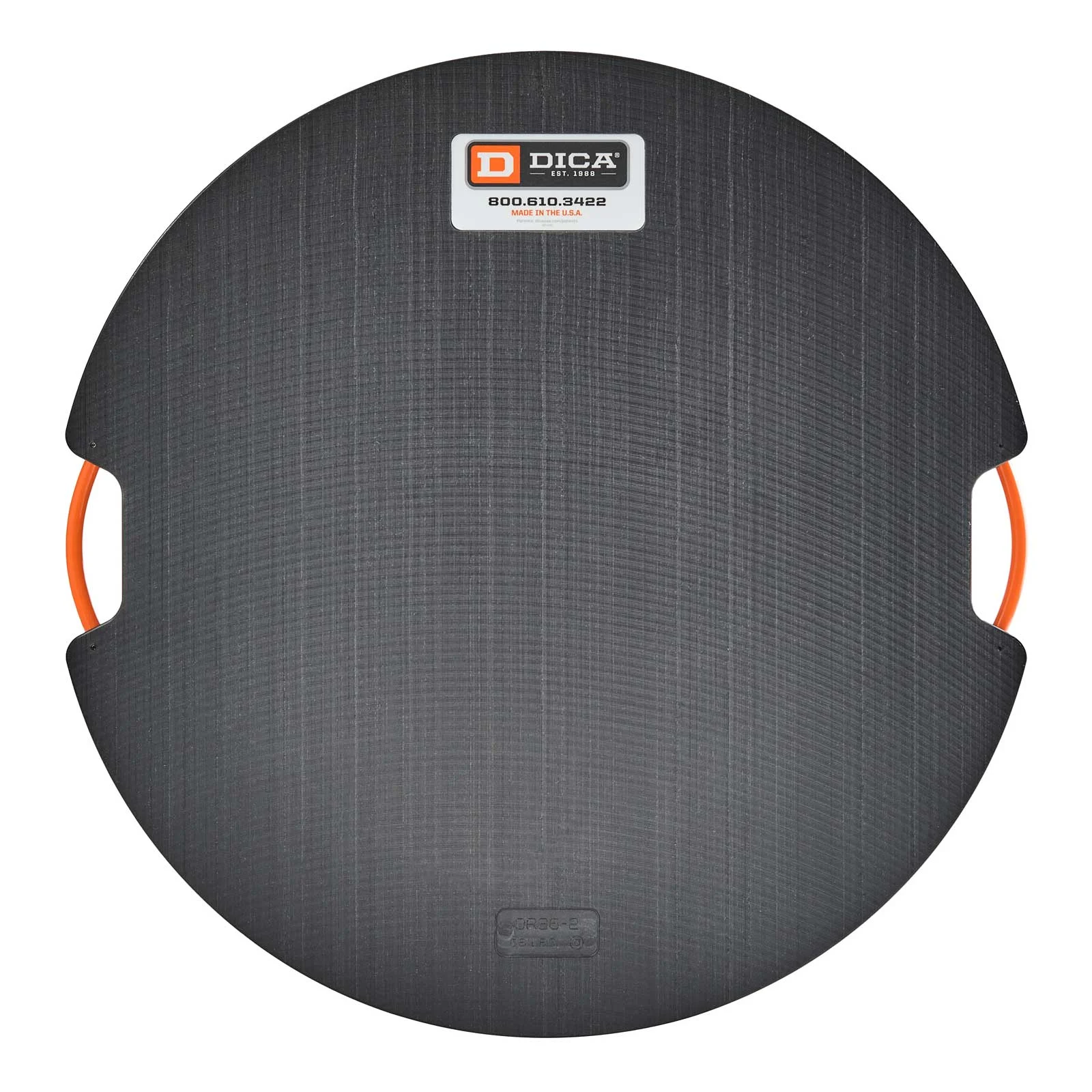 DICA SafetyTech 36" Round Outrigger Pad | Medium Duty | 1.5" Thick | Black
