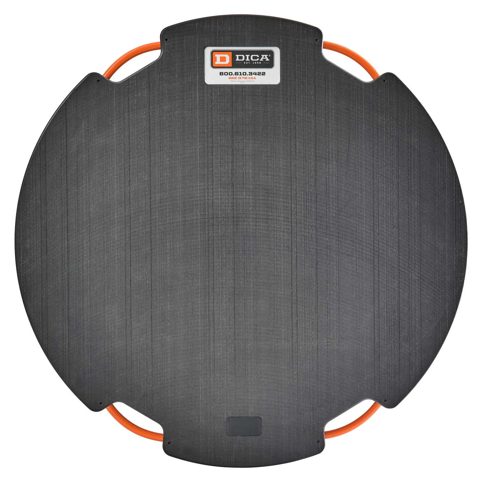 DICA SafetyTech 36" Round Outrigger Pad | Super Duty | 3" Thick | Black