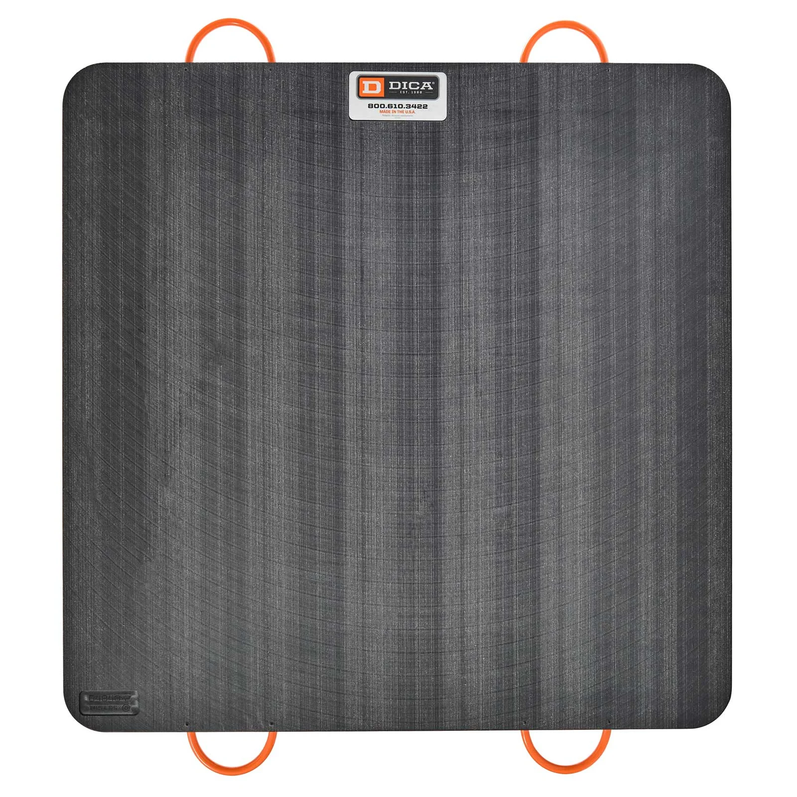 DICA SafetyTech 48" x 48" Outrigger Pad | Heavy Duty | 2" Thick | Black