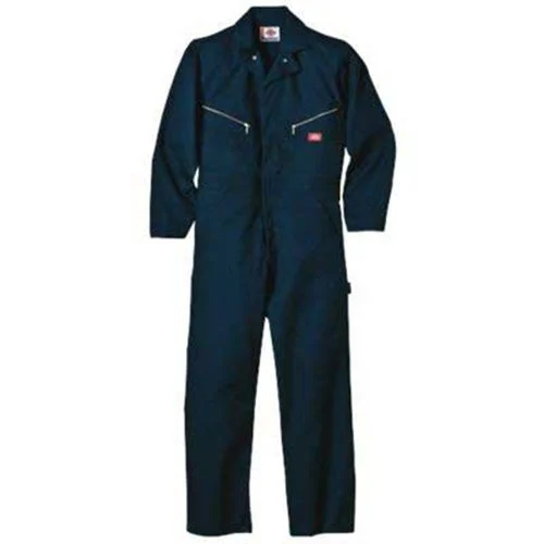 Dickies Dark Navy Deluxe Blended Long Sleeve Coveralls Large Regular
