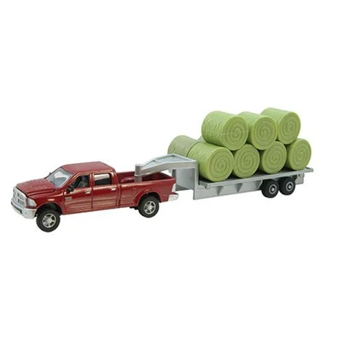 Dodge Ram with Trailer, 1:64 Scale